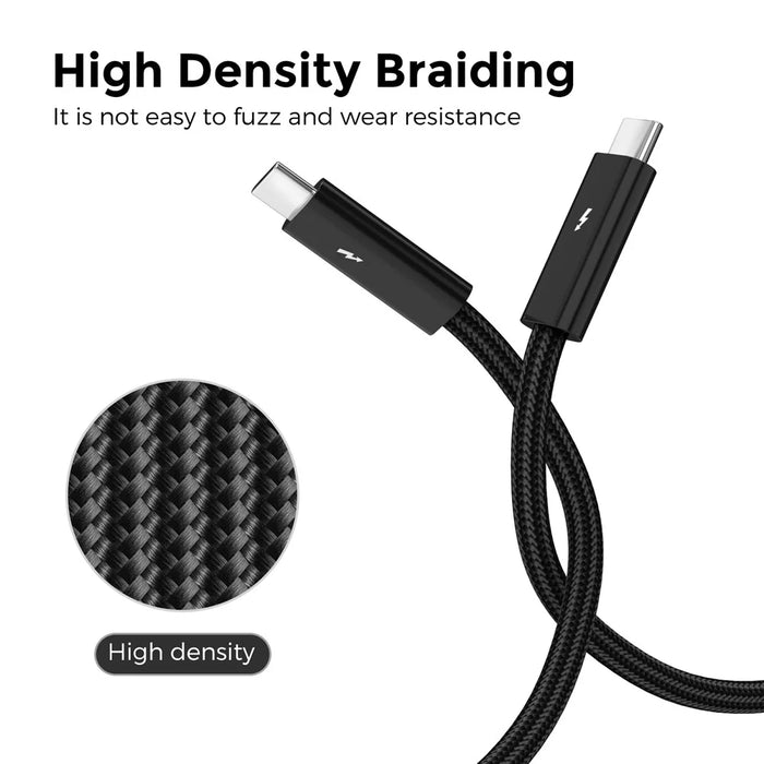 AHASTYLE XC03 1m USB-C Cable 240W Fast Charging Cord 40Gbps High Speed Data Cable Support 8K 60Hz - 2