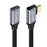 UC-058-RI-3.0M 3m 90 Degree Right Angled USB-C Male to Female Cable Alloy Connector Extension Cord - 1