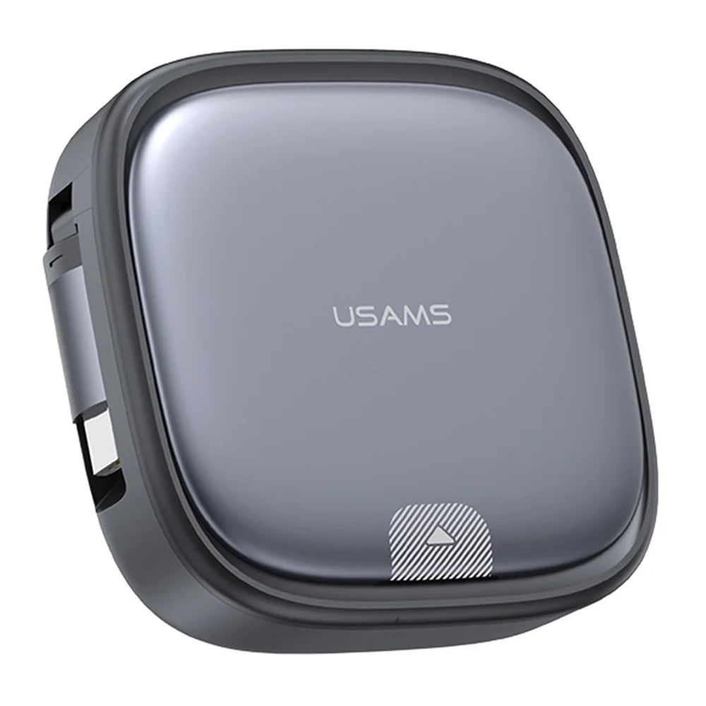 USAMS US-SJ650 U87 1m 60W USB / Type-C to Type-C / Micro / IP Fast Charging Cable with Storage Set Box - Tarnish - 1
