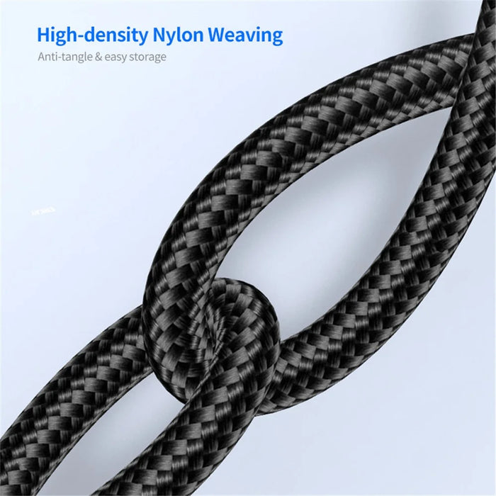 ENKAY Type-C / USB to iP / Type-C / Mcro USB Charging Cable, 2m 5A Fast Charging Data Cable - Black - 7