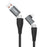 ENKAY 2m 4 in 1 USB / Type-C to iP / Type-C Nylon PD 100W Fast Charging Cable with E-Marker Chip - 1