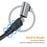 ENKAY 2m 4 in 1 USB / Type-C to iP / Type-C Nylon PD 100W Fast Charging Cable with E-Marker Chip - 6