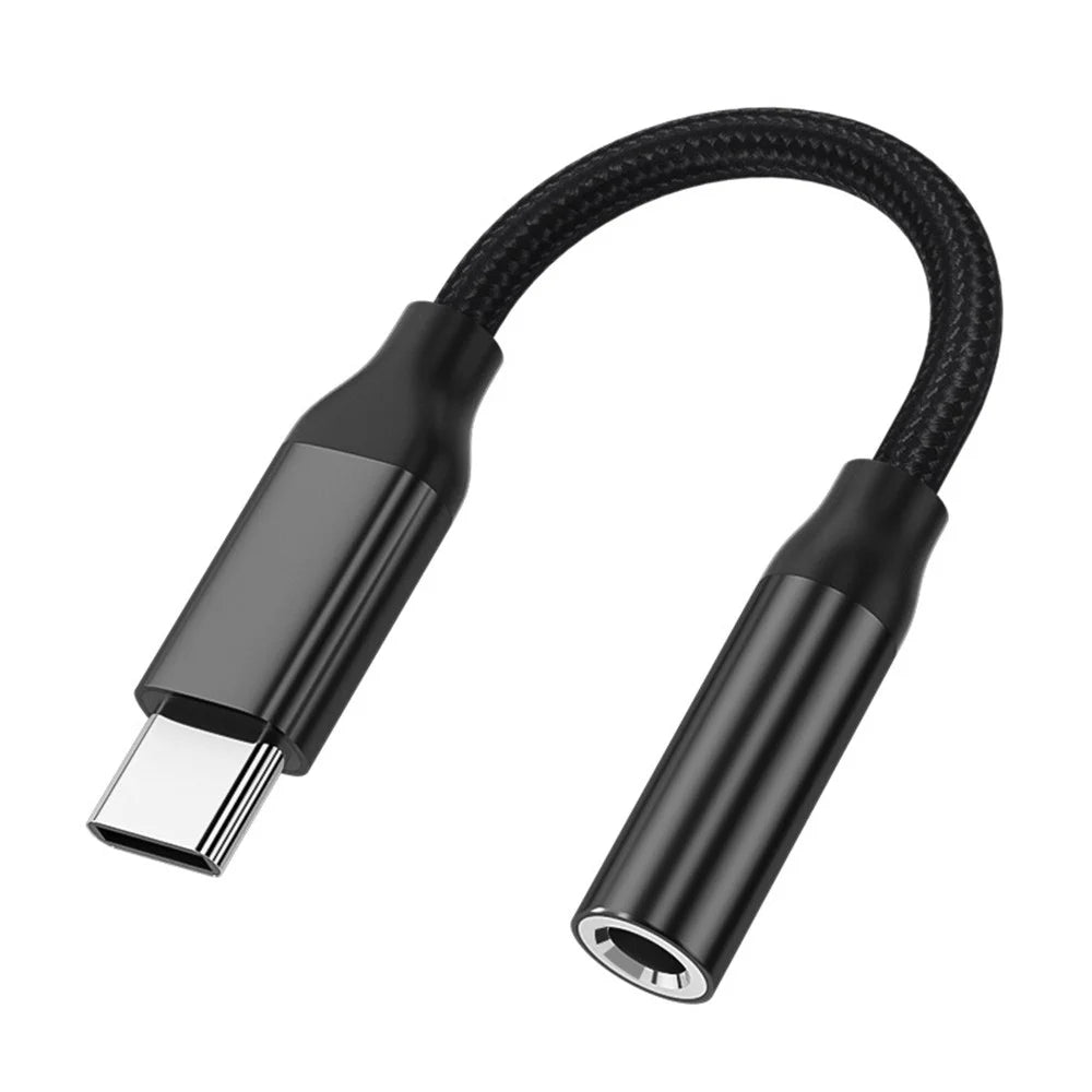 TIANSTON For iPhone 15 Type-C Male to 3.5mm Female Headphone Adapter Audio Cable - 1