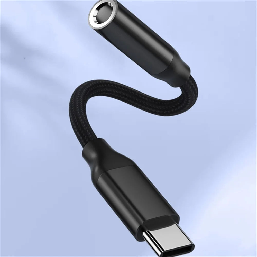 TIANSTON For iPhone 15 Type-C Male to 3.5mm Female Headphone Adapter Audio Cable - 4