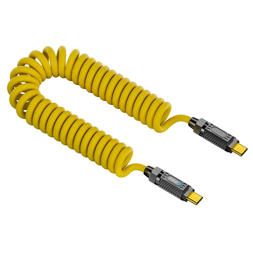 1.8m Spring Cable 20Gbps Data Transmission 8K 60Hz 140W USB3.2 Type-C Cord - 1