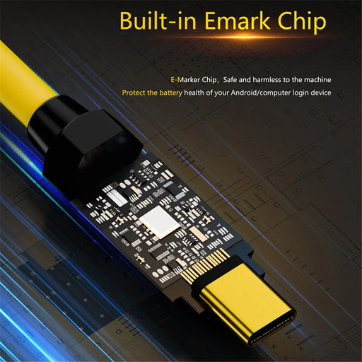 0.2m 140W Fast Charging 20Gbps 8K 60Hz USB3.2 Type-C Female to Male Data Cable - 2