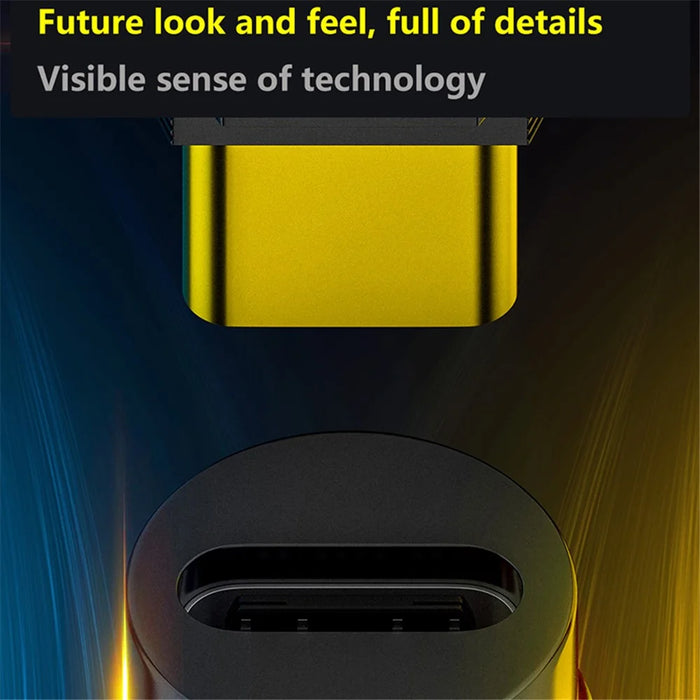 0.2m 140W Fast Charging 20Gbps 8K 60Hz USB3.2 Type-C Female to Male Data Cable - 3