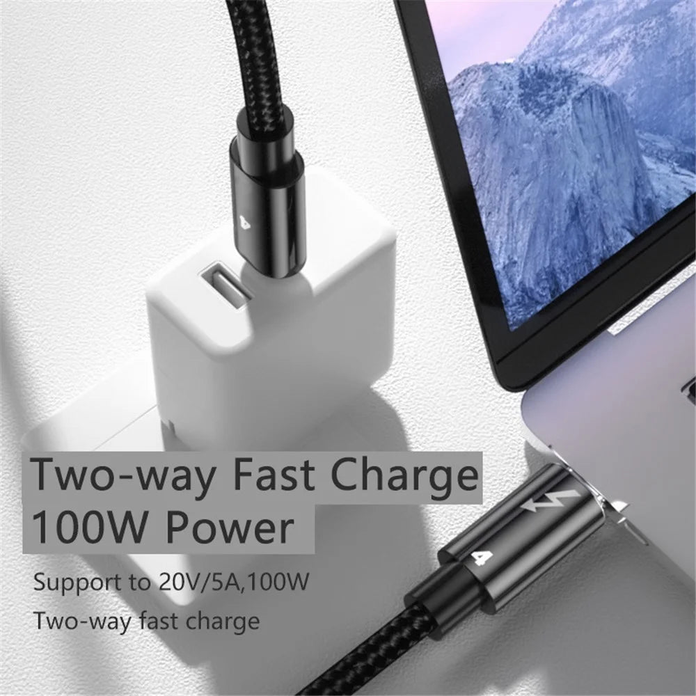 0.3m 40Gbps 8K 60Hz Thunderbolt 4 100W Fast Charging Data Cable - 3