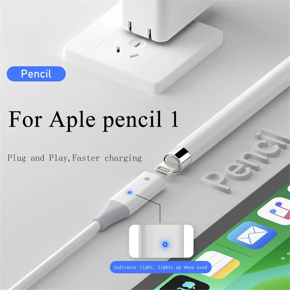USB-C Adapter Cable for Apple Pencil (1st Generation) 50cm Charging Cable with Indicator Light - 3