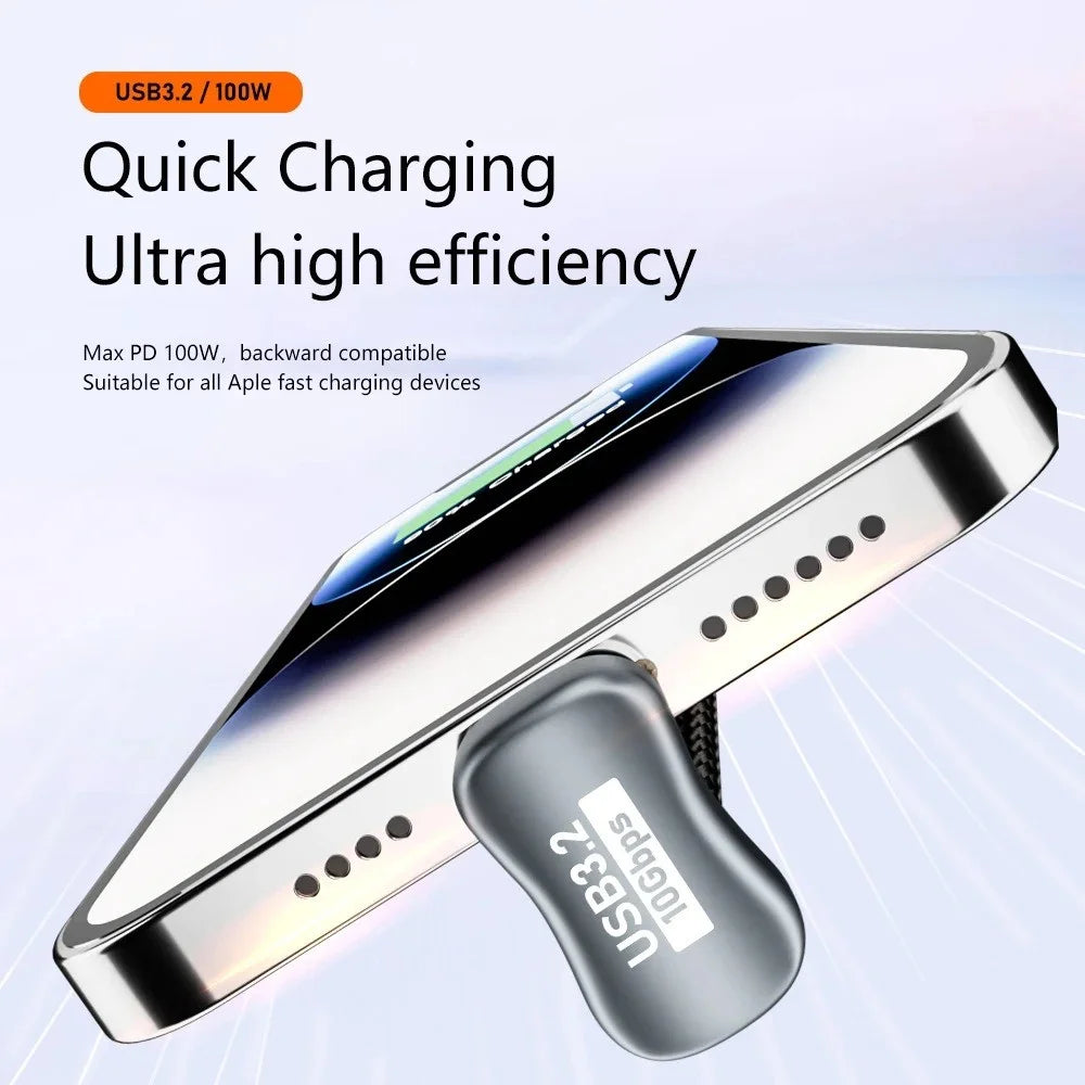 0.5m USB 3.2 Gen 2 10Gbps Data Transfer Cable Type-C Male to Male Charging Audio Cable - 4