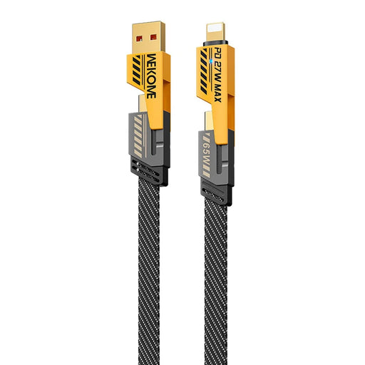 WEKOME WDC-25 4 in 1 1.2m Fast Phone Charger 65W Magnetic Charging Cable for Micro USB / Type C / IP Device - 1