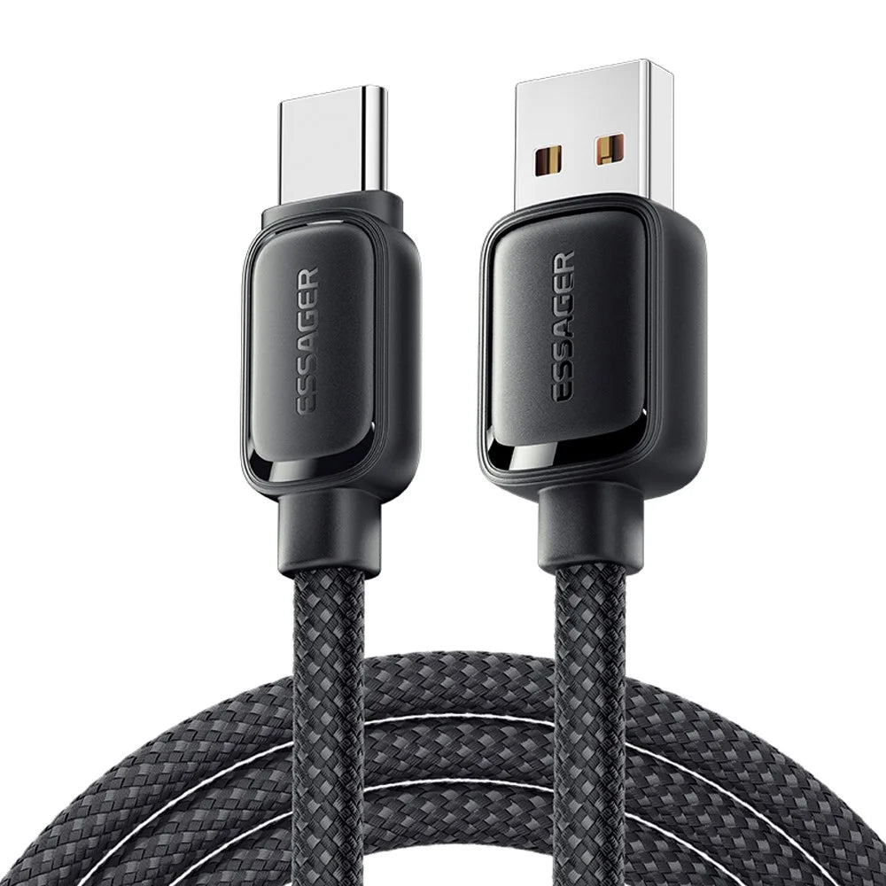 ESSAGER ES-X56 100W / 7A Fast Charging Wire 1m USB-A to Type-C Magnetic Data Cable - 1