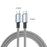 1m USB A to Type-C 480Mbps Magnetic Data Cable 18W Charging Wire for Mobile Phones - 5