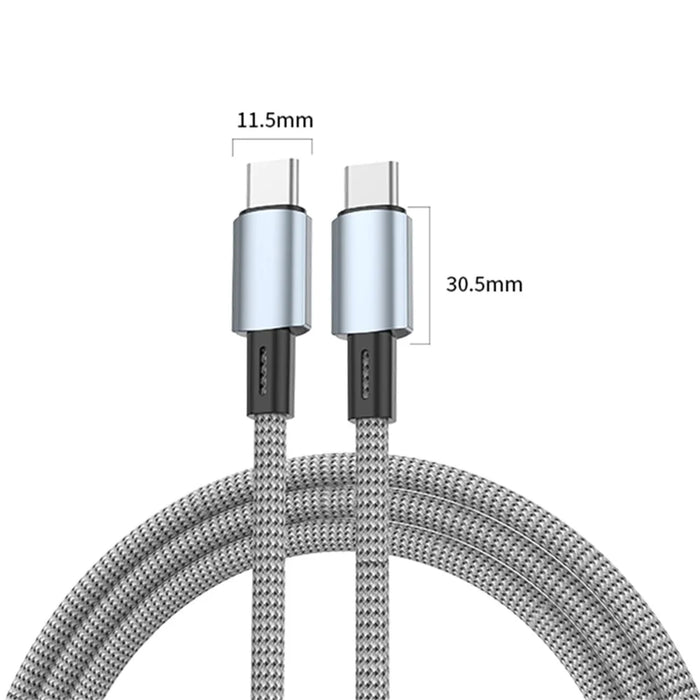 1m USB A to Type-C 480Mbps Magnetic Data Cable 18W Charging Wire for Mobile Phones - 5