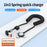 USB to Micro+Type-C+iP 3-in-1 Fast Charging Spring Cable Support Carplay - L-shaped Elbow - 3