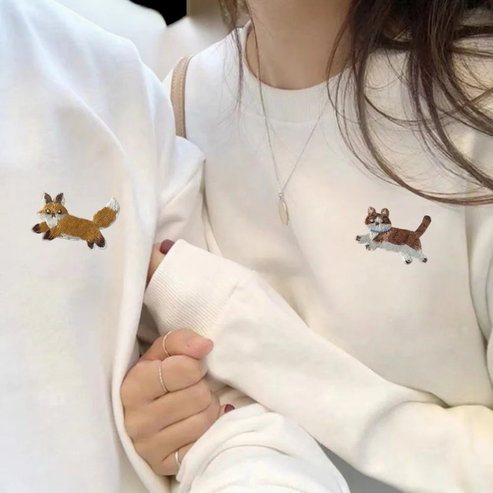 Cute Cartoon Running Animal Embroidered Patches Creative Self-Adhesive Appliques DIY Craft Decorations - No.1 - 3