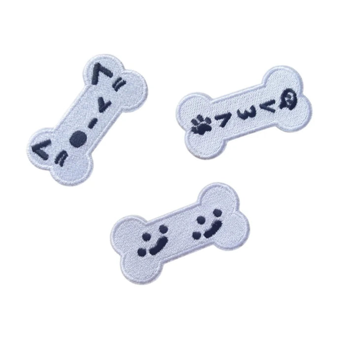 Cute Cartoon Expression Embroidered Patches Creative Self-Adhesive Appliques DIY Craft Decorations - No.1 - 6