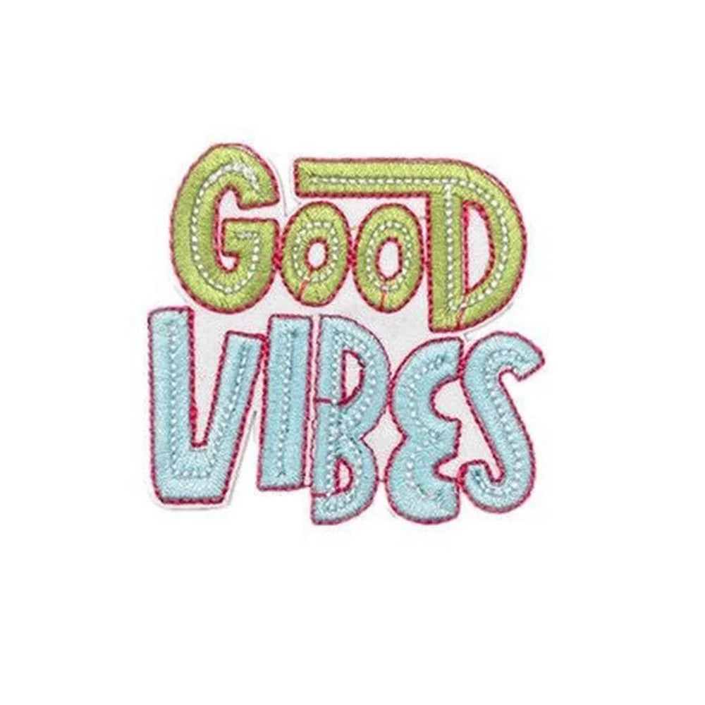 Creative Colorful Letter Embroidered Patches Creative Self-Adhesive Appliques DIY Craft Decorations - No.1 - 1