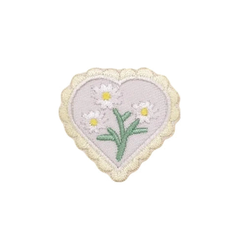 Cute Love Flower Embroidered Patches Creative Self-Adhesive Appliques DIY Craft Decorations - No.1 - 1