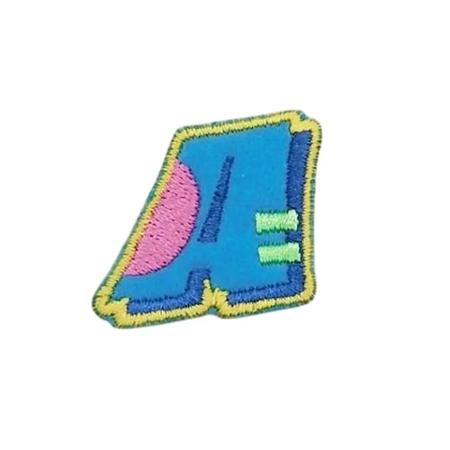 Cute Colorful English Letters Embroidered Patches Creative Self-Adhesive Appliques DIY Craft Decorations - A - 1