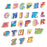 Cute Colorful English Letters Embroidered Patches Creative Self-Adhesive Appliques DIY Craft Decorations - A - 5