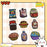 9 Pcs Korean Snack Drink Embroidered Patches Creative Self-Adhesive Appliques DIY Craft Decorations - 2
