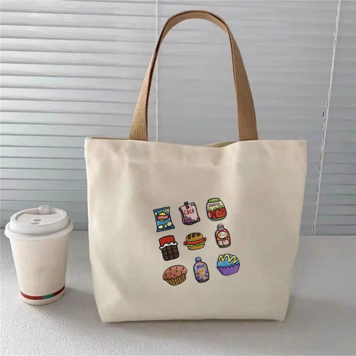 9 Pcs Korean Snack Drink Embroidered Patches Creative Self-Adhesive Appliques DIY Craft Decorations - 3