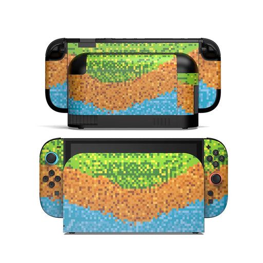 DOBE TNS-5192 For Nintendo Switch 2 Decorative Skin Sticker Full Body Protective Decal Colorful Joystick Grip Cover - teal - 1