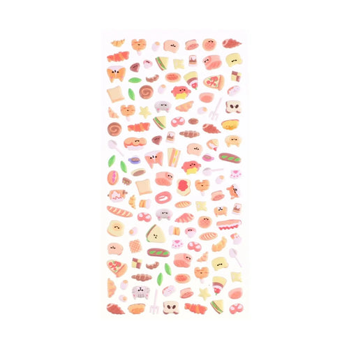 Creative 3D Bubble Foam Kids Cartoon Decoration Stickers Cute Lovely Animal Food Phone Stickers - Cute  /  Yellow - 1