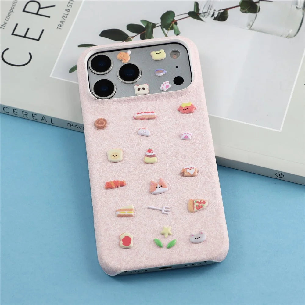 Creative 3D Bubble Foam Kids Cartoon Decoration Stickers Cute Lovely Animal Food Phone Stickers - Cute  /  Yellow - 3