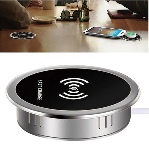 15W Embedded Desktop Wireless Charger Table Charging Pad - 1