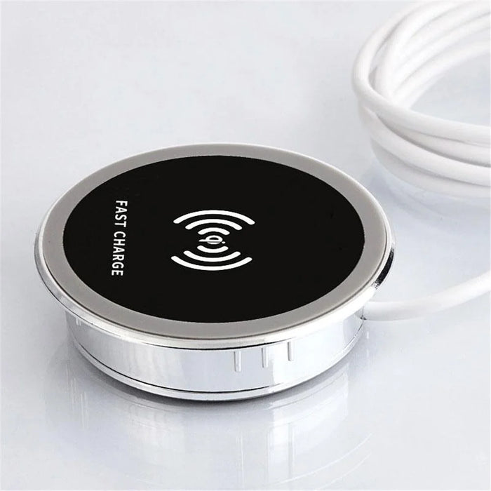 15W Embedded Desktop Wireless Charger Table Charging Pad - 2