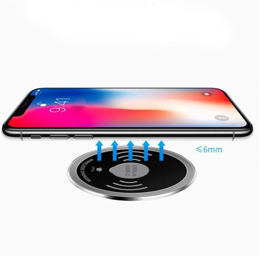 Embedded Desktop Wireless Charger 15W with USB-A and USB-C Charging Port - 2