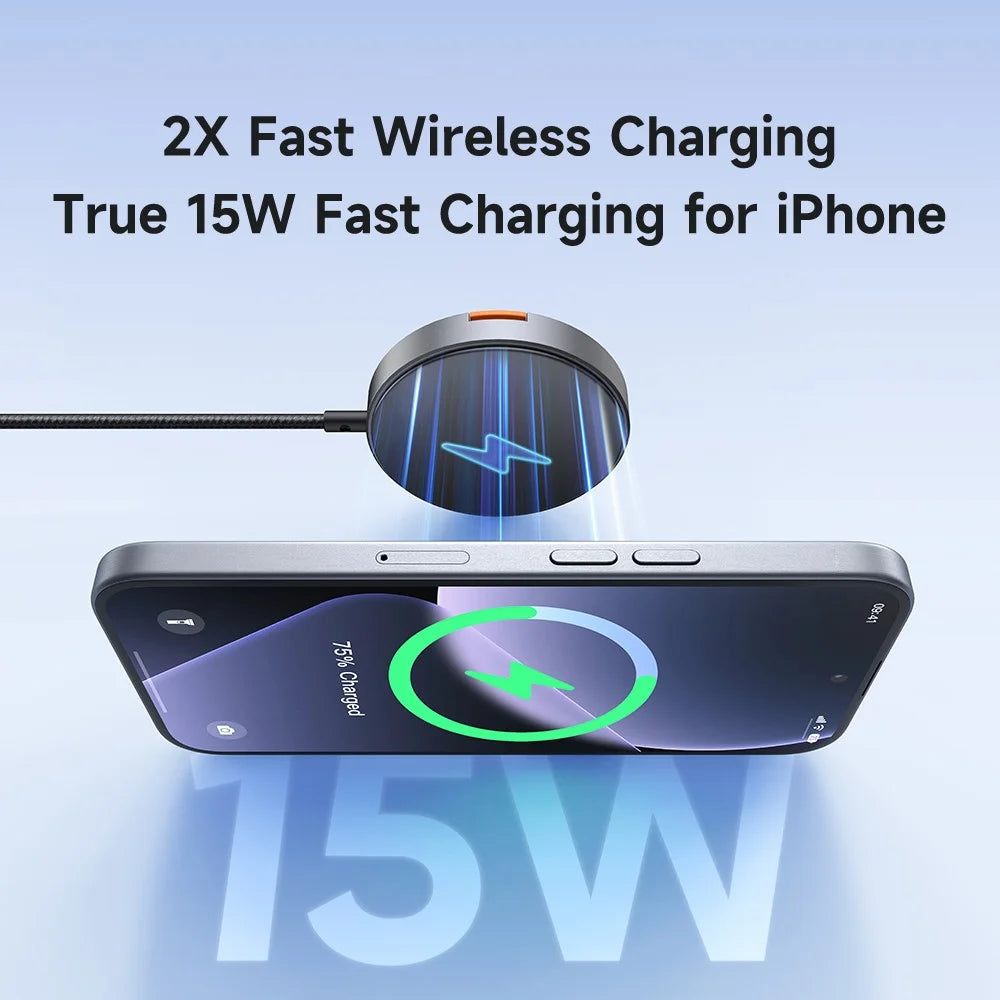 MCDODO CH-550 15W Magnetic Phone Wireless Charger with Foldable Stand - 3