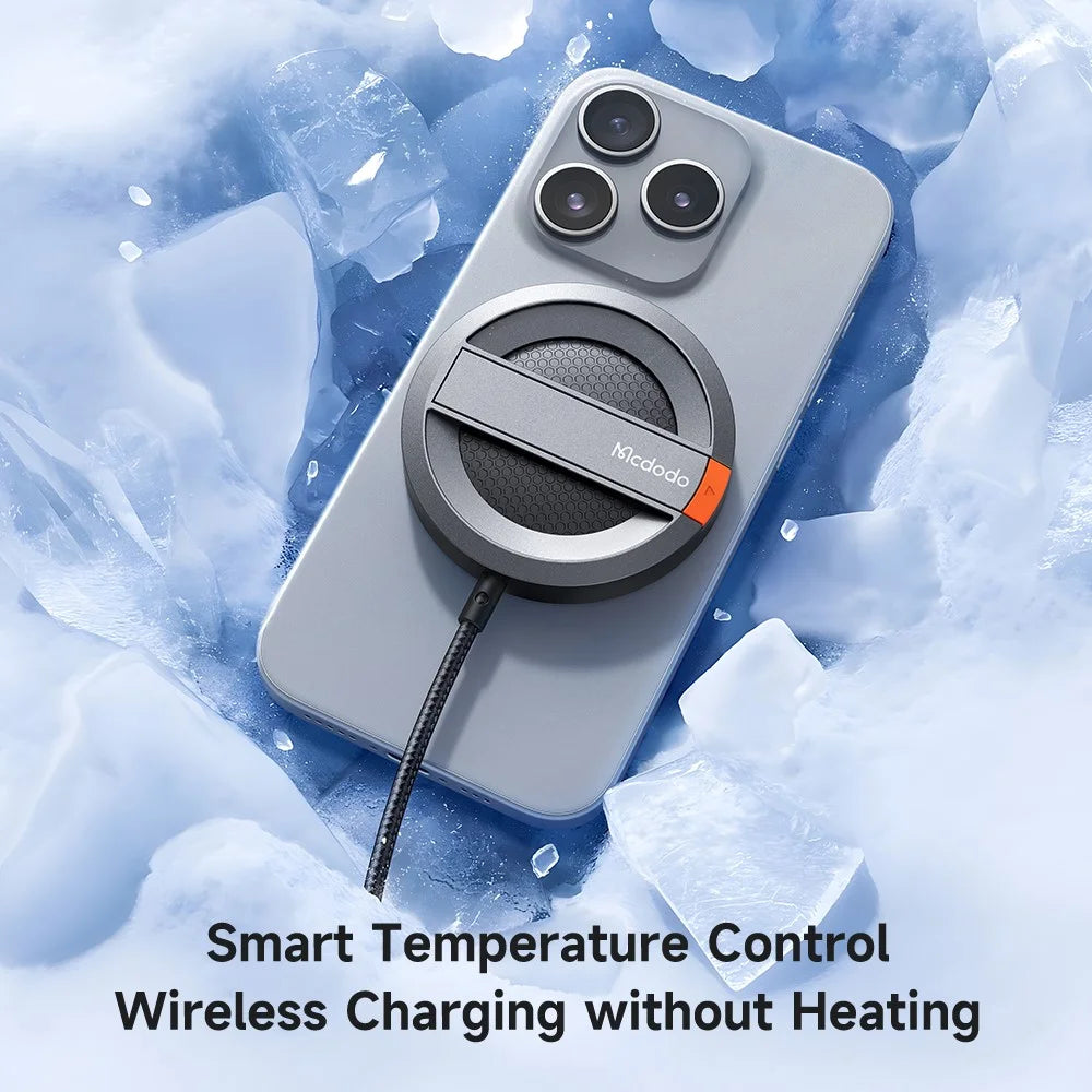 MCDODO CH-550 15W Magnetic Phone Wireless Charger with Foldable Stand - 6