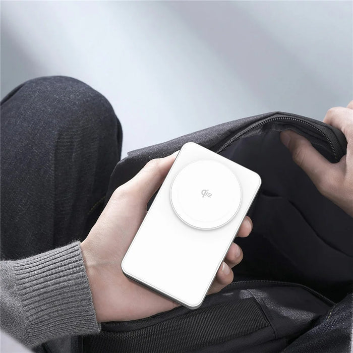 YF-M8 Qi2 Certified Aluminum Alloy Frame 3-in-1 Folding 15W Magnetic Wireless Charger - White - 7