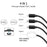 122cm USB to Type-C / 8-pin / Micro / Square Watch Wireless Charger Splitter Cable for Apple Watch / Phone, with Decoding Chip - Black - 2