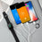 122cm USB to Type-C / 8-pin / Micro / Square Watch Wireless Charger Splitter Cable for Apple Watch / Phone, with Decoding Chip - Black - 6