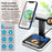JLM-J5 Multifunctional Adjustable Wireless Charger Desktop Phone Earphone Watch Charger Night Light - White - 4