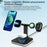 JLM-J5 Multifunctional Adjustable Wireless Charger Desktop Phone Earphone Watch Charger Night Light - White - 5