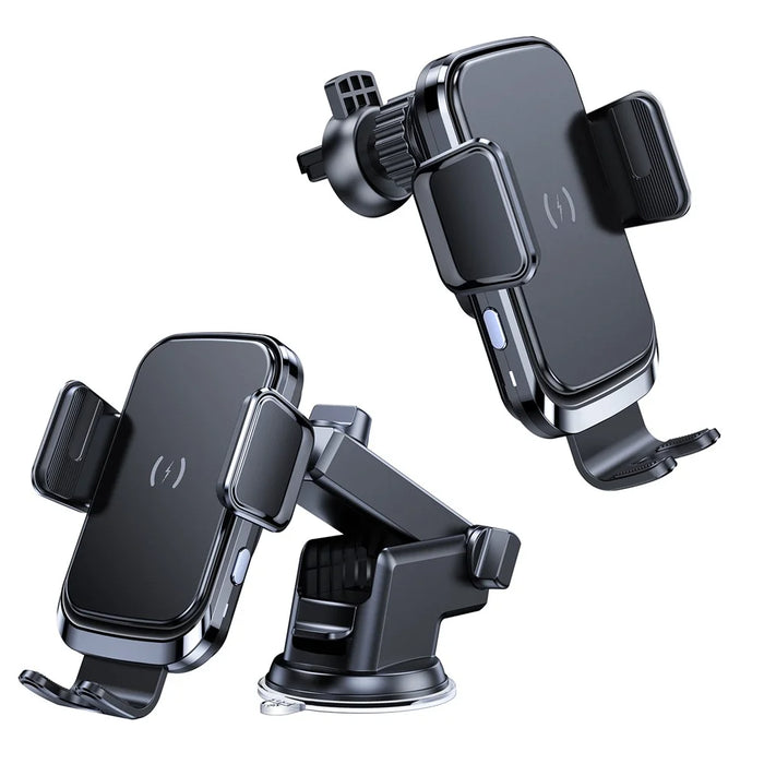 JLM02 Intelligent Wireless Car Charger 15W Fast Charging Phone Mount Windshield Dashboard Air Vent Phone Holder - 1