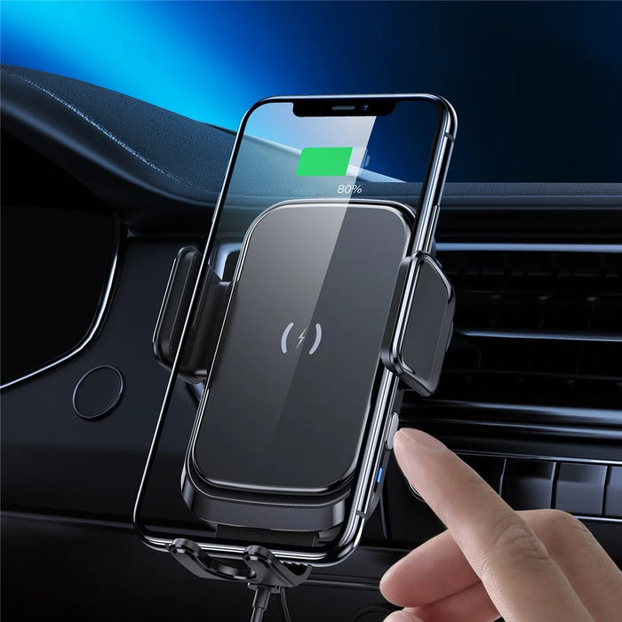 JLM02 Intelligent Wireless Car Charger 15W Fast Charging Phone Mount Windshield Dashboard Air Vent Phone Holder - 4