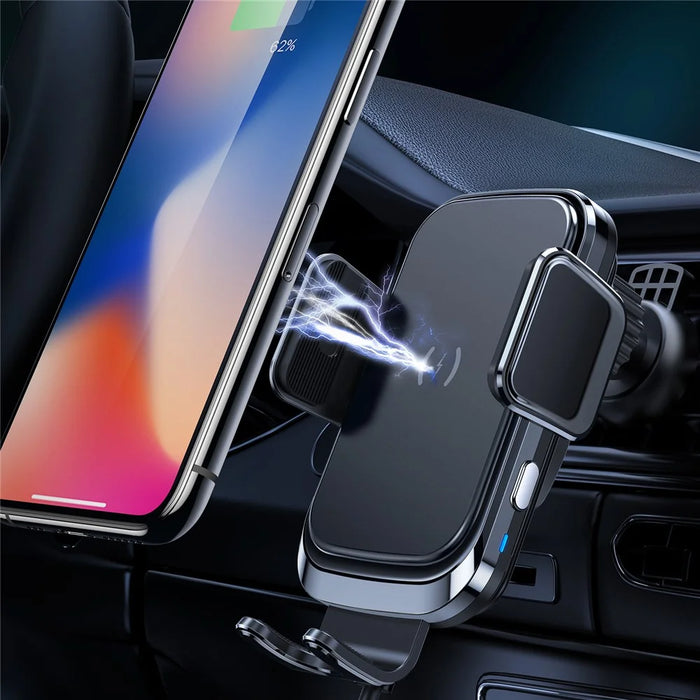 JLM02 Intelligent Wireless Car Charger 15W Fast Charging Phone Mount Windshield Dashboard Air Vent Phone Holder - 7