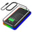 Car Anti-Slip Phone Charging Pad Button Control RGB Light Wireless Charger with 1m Type-C Cable (Round) - 1
