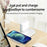 Phone Charging Station Earphone Wireless Charger Nightstand Lamp Home Decoration Birthday Gift - White - 4