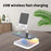HT-531 15W Wireless Charger with Night Light Phone Bracket USB + Type-C Power Socket - White - 4