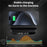 HT-331 2-in-1 15W Desktop Wireless Charger Dimmable Alarm Clock with Snooze Function - Black - 6