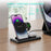 HT-514 3-in-1 Foldable Charging Dock 15W Wireless Charger for Phone / Watch / Earbuds - Black - 5