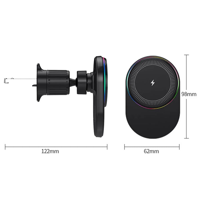 Magnetic Wireless Charger Car Air Outlet Mount Cell Phone Bracket Holder - M56 - 2