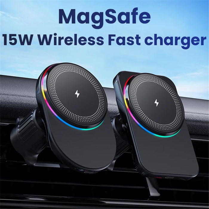 Magnetic Wireless Charger Car Air Outlet Mount Cell Phone Bracket Holder - M56 - 3